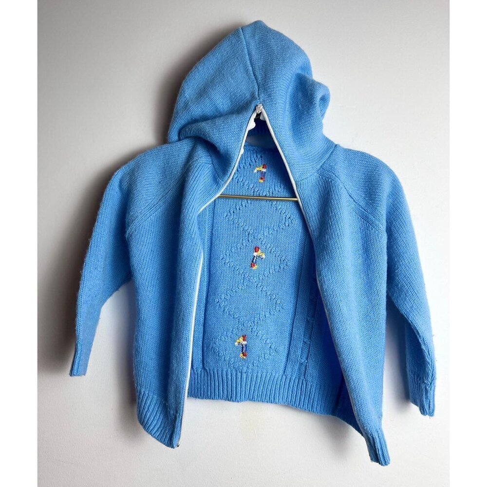 vintage tiny tots blue ski sweater 18 months - Picture 10 of 10